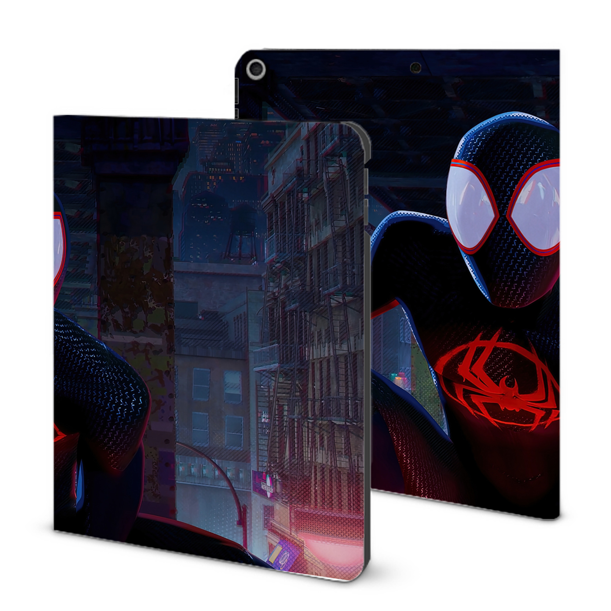 （画像用） Spider Man スパイダーマン IPad ケース ブック型 PUレザー TPU 耐衝撃 軽量 薄型 ペン収納なし 全面保護 IPad 各モデル対応
